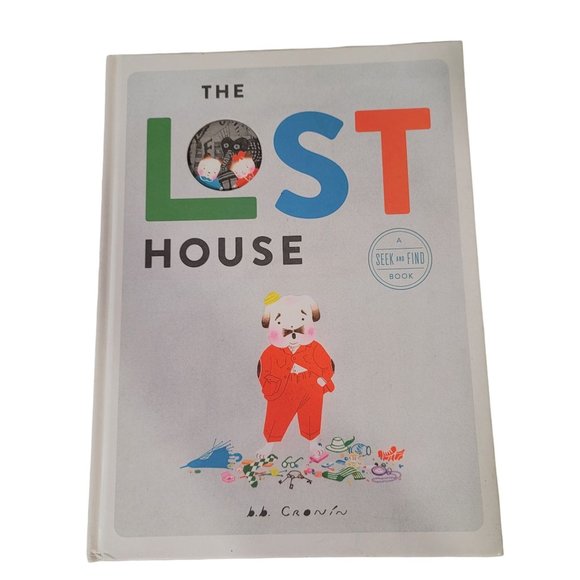 Lost house seek and find colorfull oversize grandpa grandchild hard back book - Picture 8 of 8